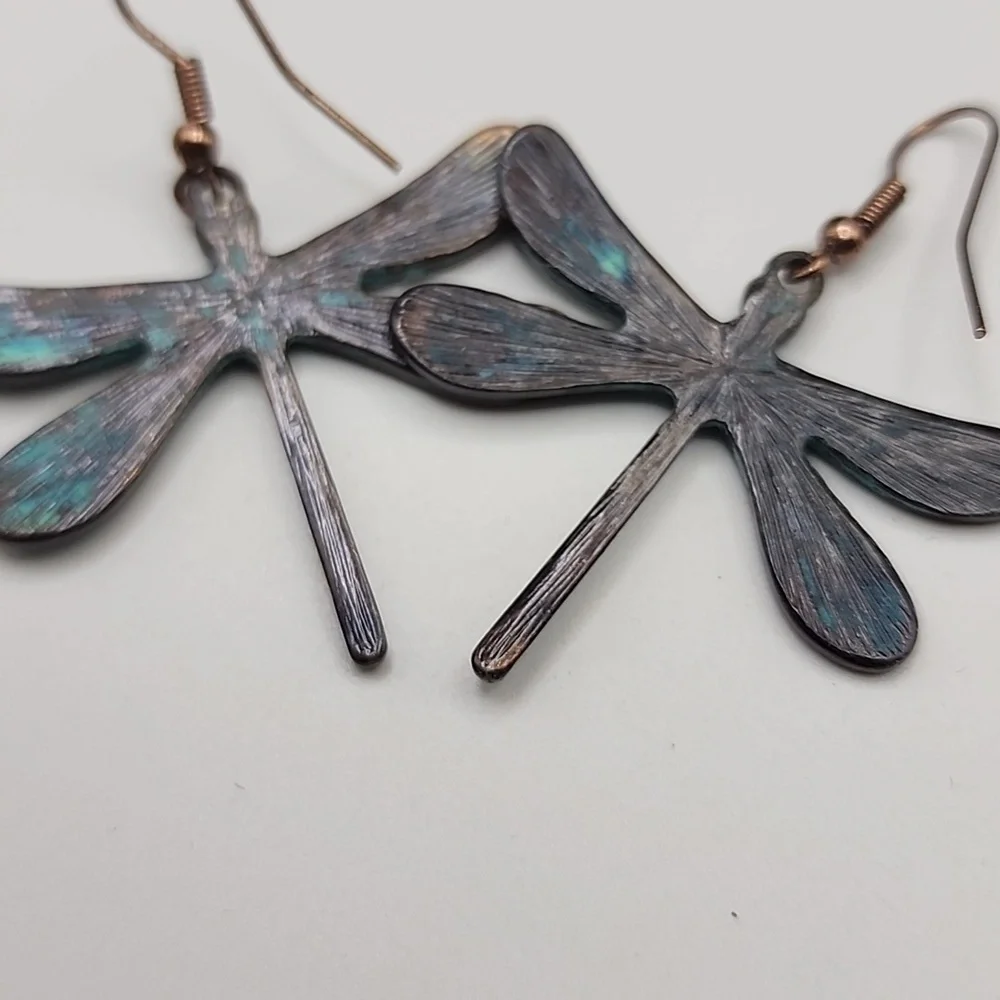Blue Dragonfly Earrings‎